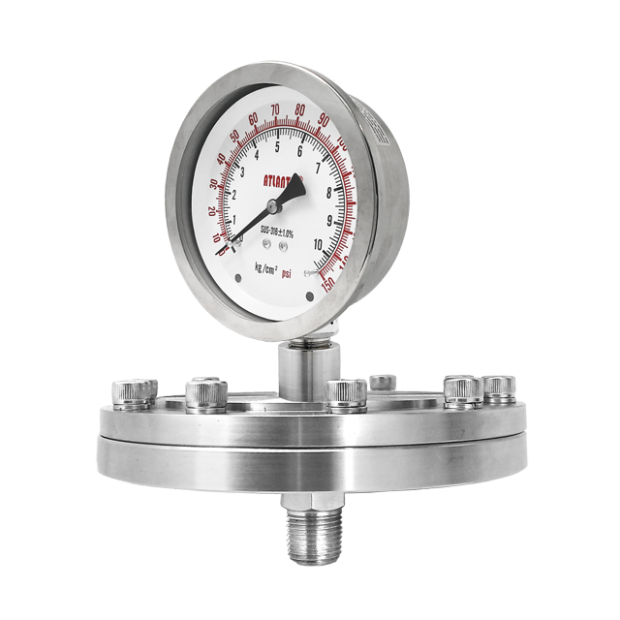 Wet sale pressure gauge